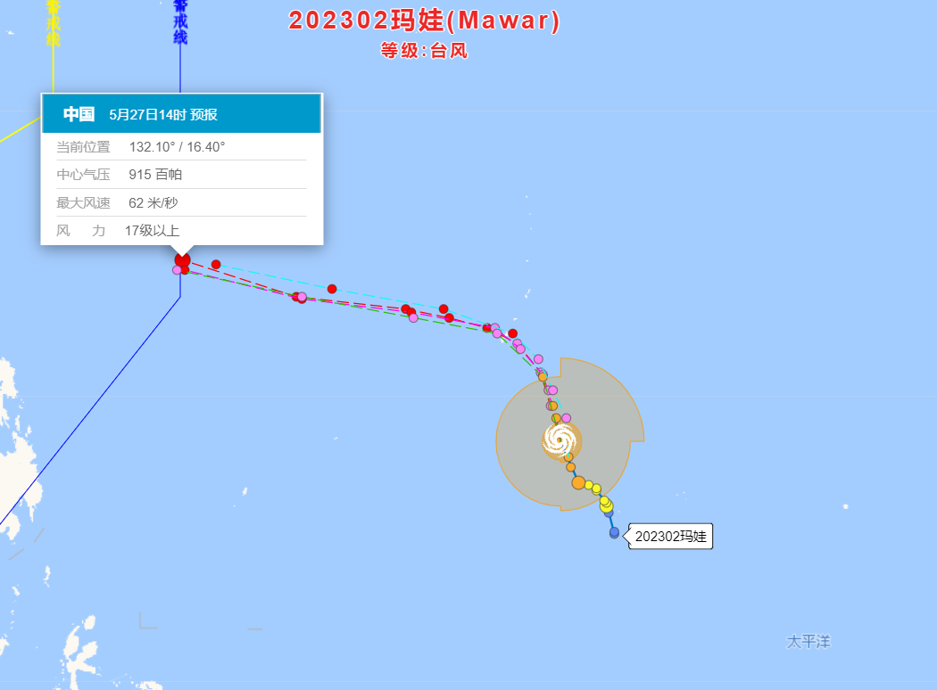 冲17级以上！台风玛娃或靠近我国，大范围降雨准备，预报：暴雨多